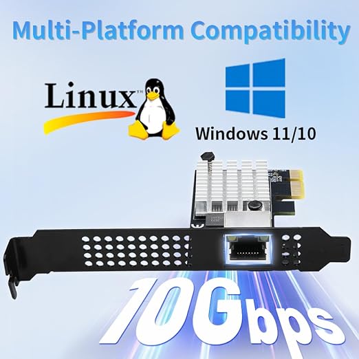 IO CREST Single Port 10 Gigabit Ethernet PCI-e x1 Network Card RTL8127 Chipset - Image 8