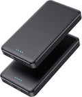 [2 Pack]Portable Charger Power Bank 10000mAh,Slimmer USB C in&Out Fast Charging Portable Phone Charger,Travel Essentials Backup External Battery Pack for iPhone 17/16/ 15/14/13/12,Galaxy S24,Android by AONIMI