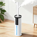 Humidifiers for Bedroom - GloryAir 2.11Gal (8L) Quiet Top Fill Cool & Warm Mist Humidifier Large Room 650 ft² with Humidistat, diffuser, Auto Mode, 7-Color Light for Plants, Baby,Adults, Office & Home by PeaceCozinessComfortable