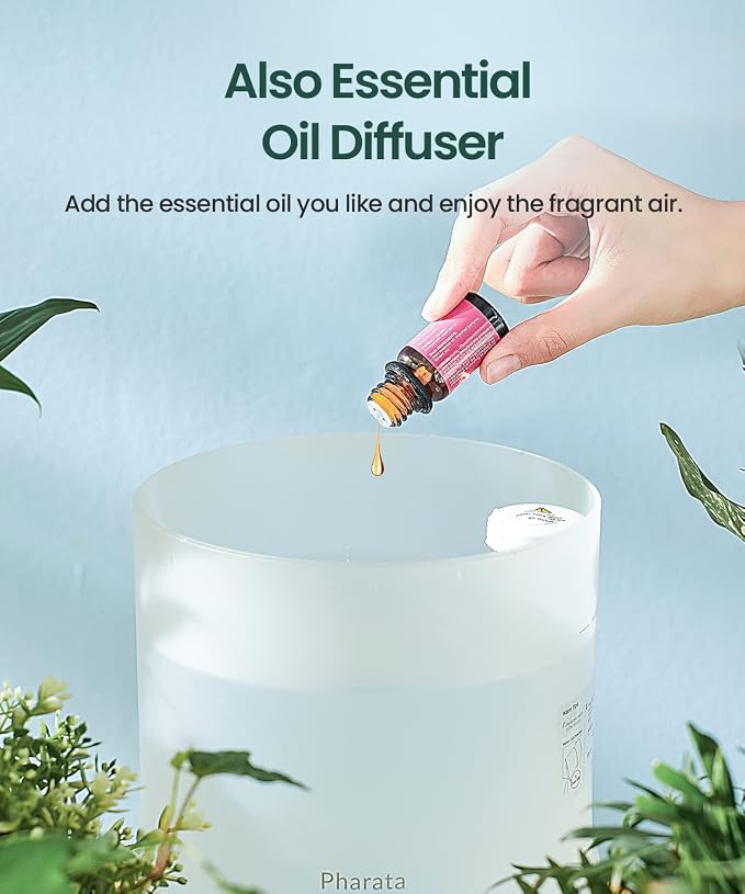 Humidifiers for Bedroom Large Room, 2.5L Cool Mist Humidifier with Essential Oil Diffuser, Top Fill Humidifier for Baby, Home, Plant, Ultrasonic Humidification for whole house, Auto Shut-Off - Image 3