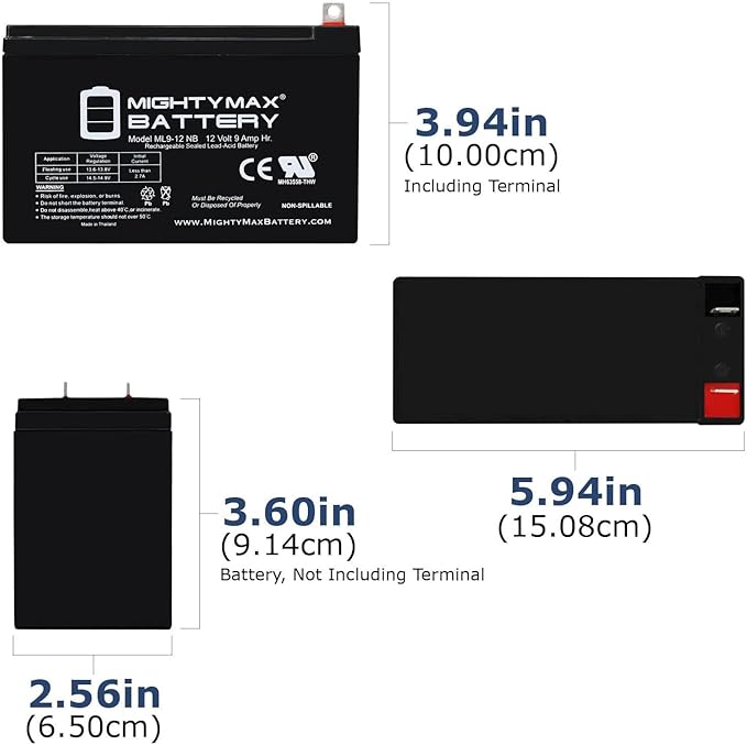 Mighty Max Battery 12V 9AH Battery Replacement for Generac XG8000E Portable Generators - Image 2