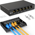 6 Port Patch Panel 0.5U CAT6 Keystone Patch Panel by Enmane