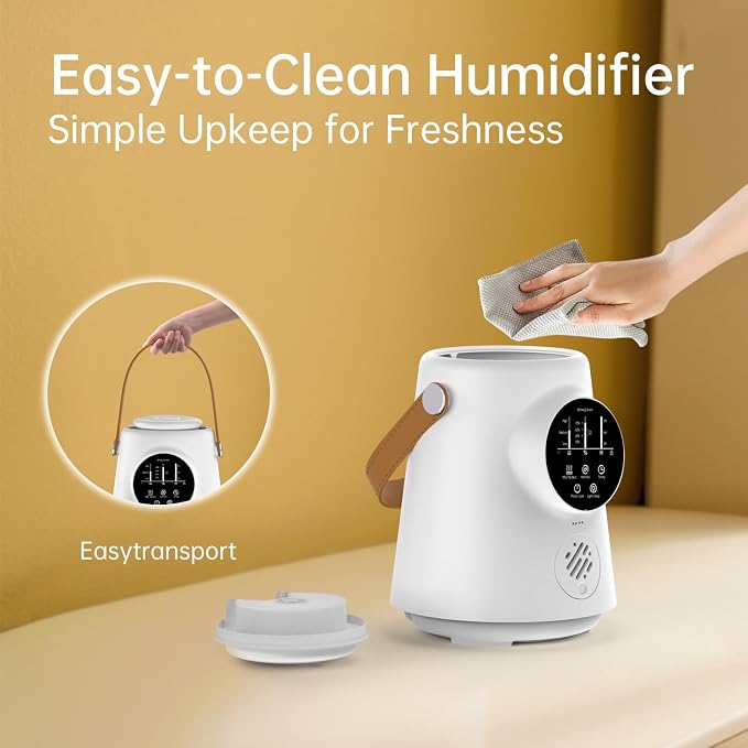 YOGIN Baby Humidifier for Bedroom Nursery – 2.5L Ultrasonic Cool Mist, Ultra-Quiet & Safe for Sleep, Auto Shut-Off, Adjustable Mist, Easy Clean, BPA-Free, for Baby and Kids Room - Image 8