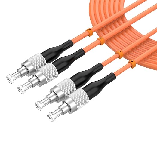 FC/UPC to FC/UPC Fiber Patch Cable, 15M/49.2FT OM1 Multimode Duplex 62.5/125µm by lidkew