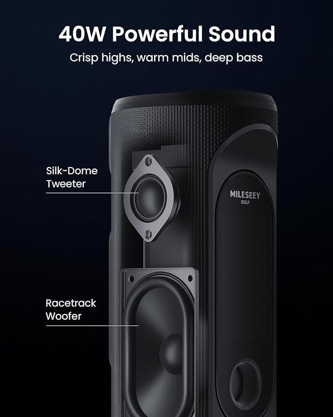 MILESEEY GeneSonic Pro Golf Speaker - Image 4