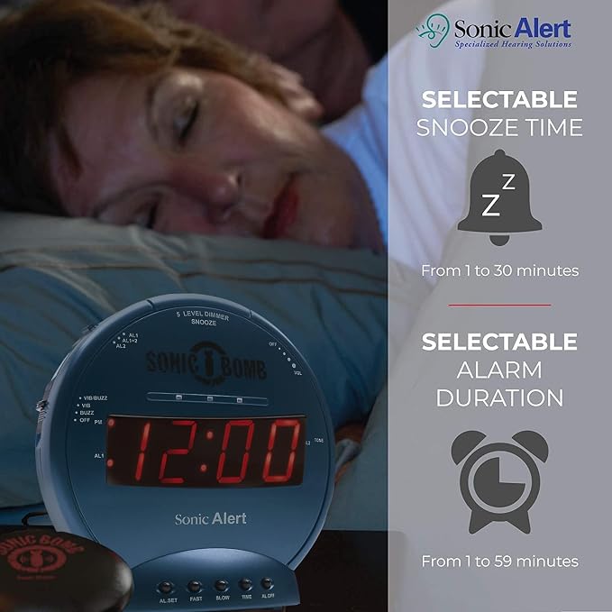 Sonic Alert Sonic Bomb Dual Alarm Clock - Image 5