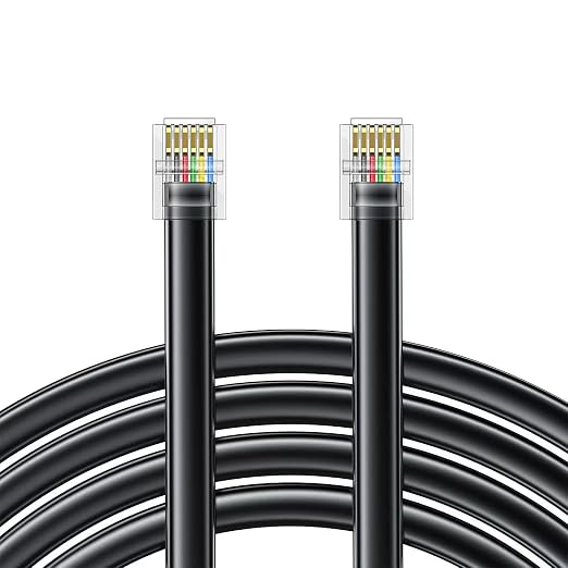RJ12 Cable Phone Cord RJ12 6P6C Male to Male Straight Wired - Image 8