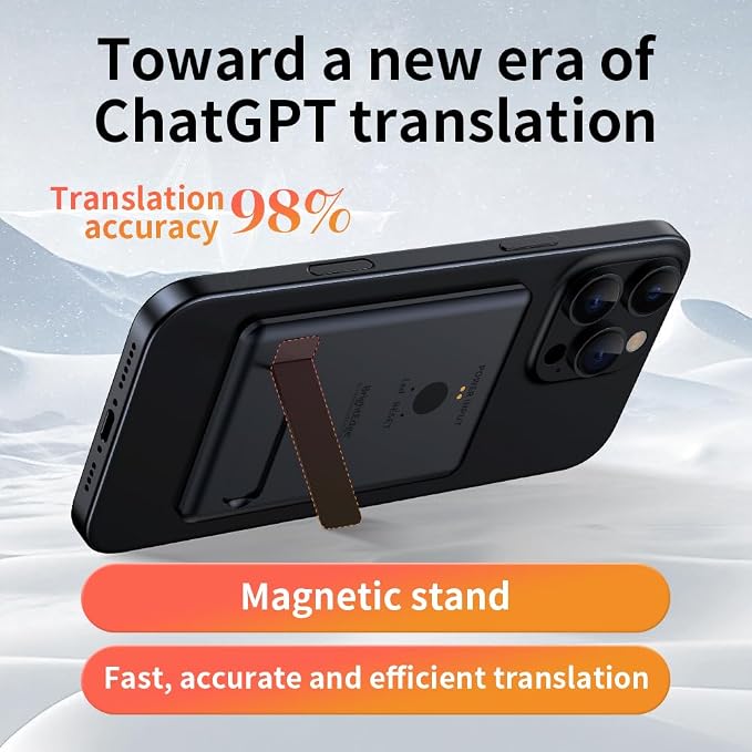 Portable AI Voice Translator Device, 146+ Languages Real-Time Two-Way Translator - Image 6