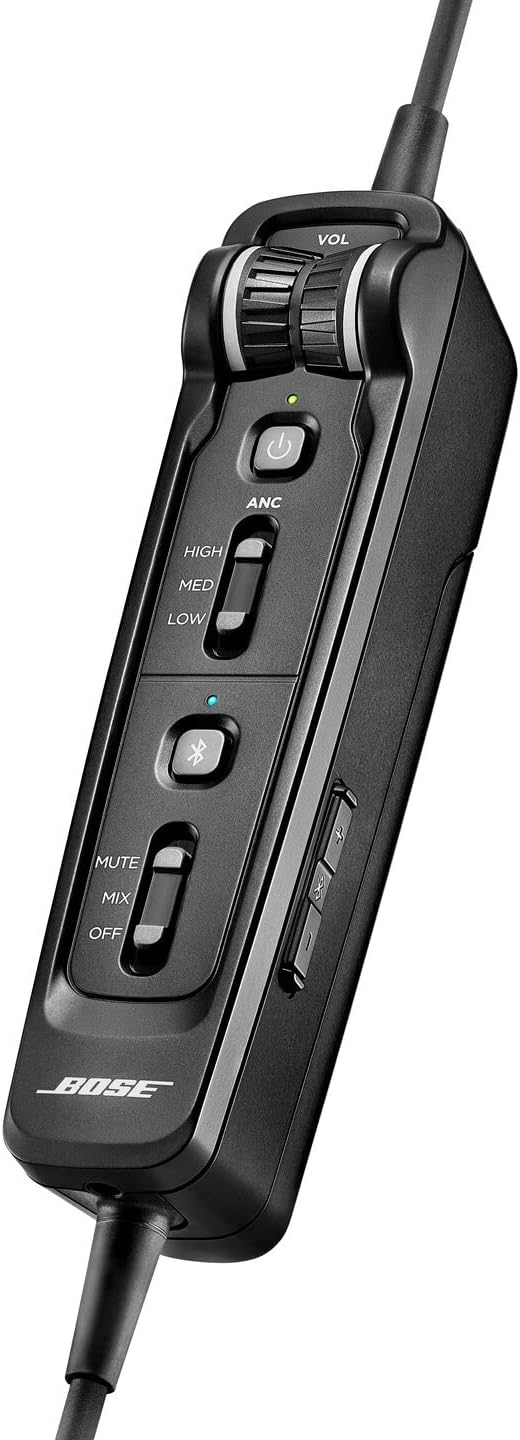 Bose A30 Bluetooth Aviation Headset - Lightweight Comfortable Design, Adjustable ANR and Noise Cancelling Microphone, [LEMO (6 pin)] – Black - Image 4