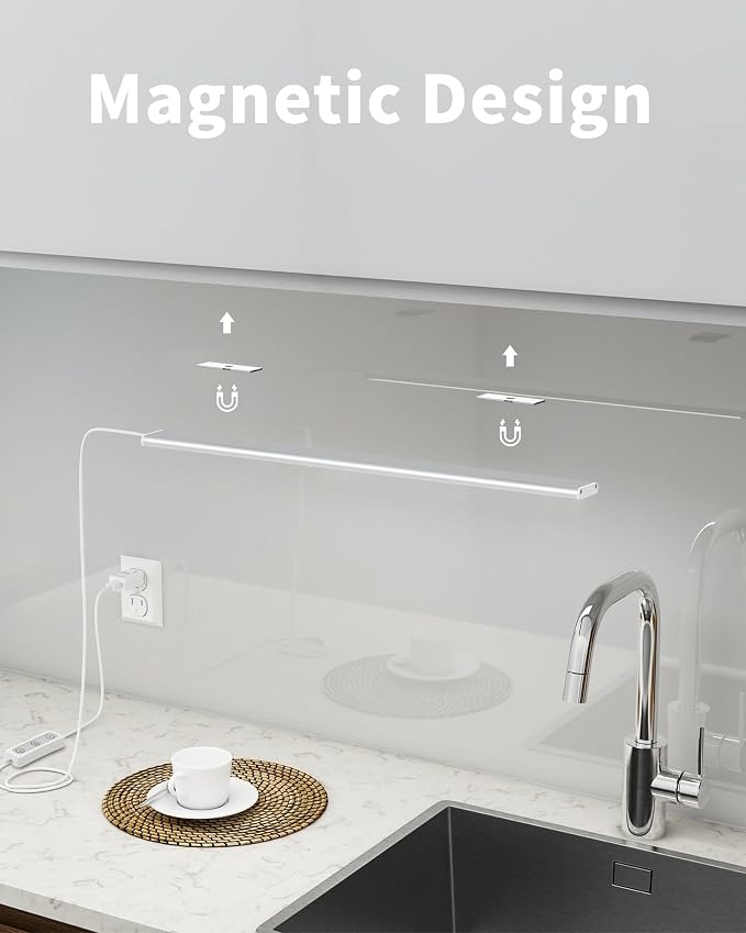 ASOKO Under Cabinet Light, Upgrade 16inch LED Closet Light - Image 4