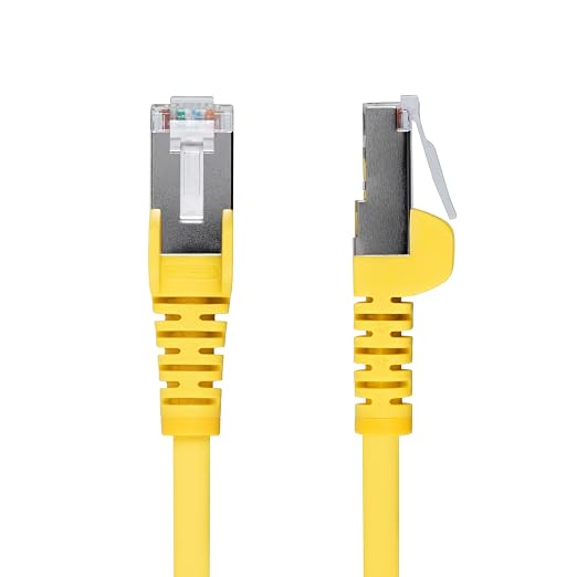 StarTech.com 50ft Yellow CAT6a Ethernet Cable, Snagless RJ45, 100W PoE++ - Image 2