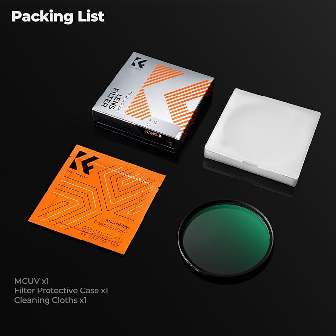 K&F CONCEPT 43mm MCUV Lens Protection Filter 18 Multi-Coated Camera Lens UV - Image 8