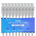 Cat6 Ethernet Cable 6 Feet 10 Pack Network RJ45 Cat6 Internet Patch Cable by XANHAM