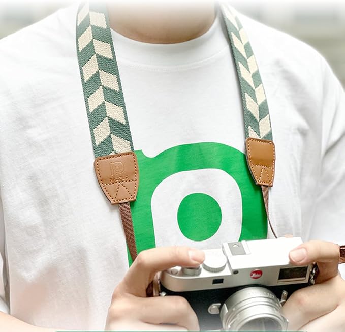 Camera Strap Camera Belt Adjustable Cotton Leather Camera Shoulder Neck Strap - Image 5