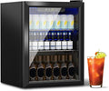 DOGHLY 72 Cans/1.7 Cu.Ft Beverage Refrigerator Glass Door Mini Fridge | Fast Cooling Mini Cooler with Adjustable Shelves for Soda, Beer, Wine, Low Noise Beverage Fridge for Home, Office,and Dorm by DOGHLY