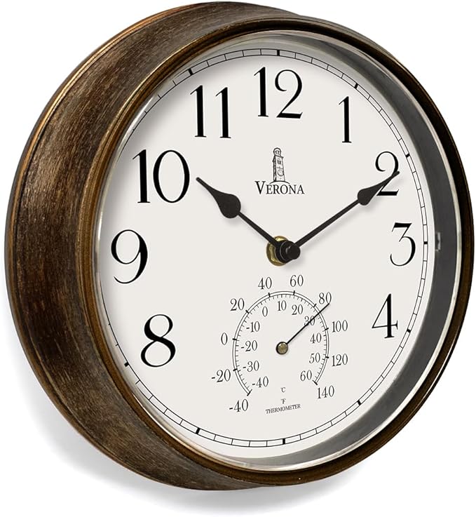 Outdoor Clocks for Patio Waterproof by LovelyHomeEssentials