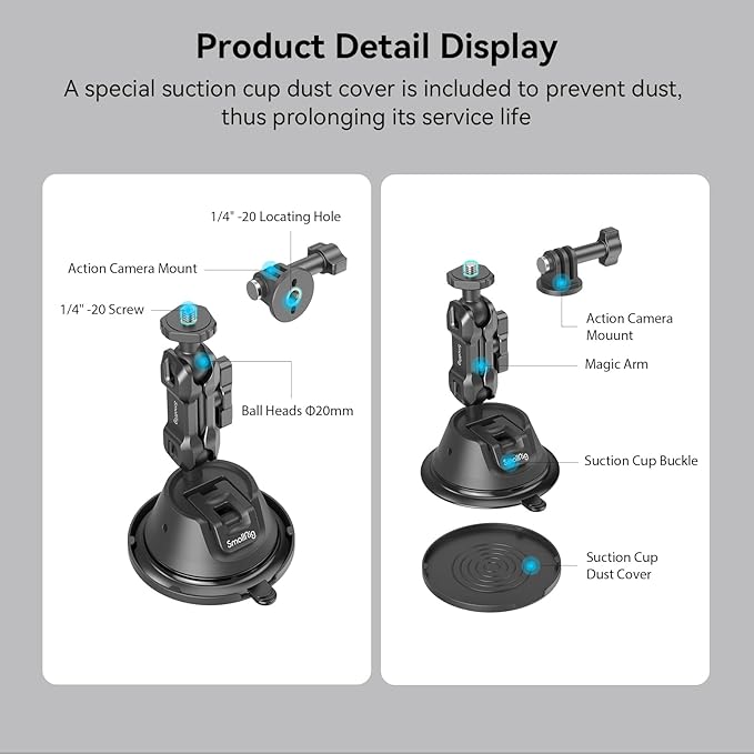 SMALLRIG Double-Layer Suction Cup Mount - Image 6