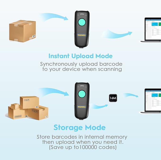 NADAMOO 2D Wireless Barcode Scanner Compatible - Image 7