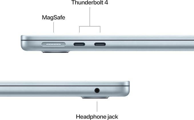 Apple 2026 MacBook Air 13-inch Laptop with M5 chip: Built for AI, 13.6-inch Liquid Retina Display, 24GB Unified Memory, 1TB SSD, 12MP Center Stage Camera, Touch ID, Wi-Fi 7; Sky Blue - Image 6