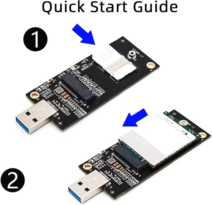 M.2 Key-B WWAN to USB 3.0 Adapter Riser Card w SIM Slot - Image 8