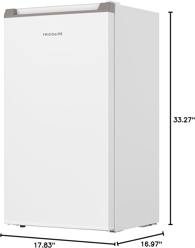 Frigidaire Mini Refrigerator, Compact Freezer Compartment, Adjustable Thermostat Control, Reversible Door, Contemporary Series, 3.2 cu ft, White - Image 7