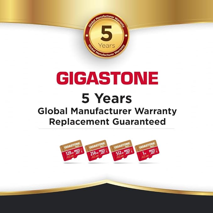 【5-Years Data Recovery】 GIGASTONE 256GB Micro SD Card, 4K Camera Pro MAX - Image 9