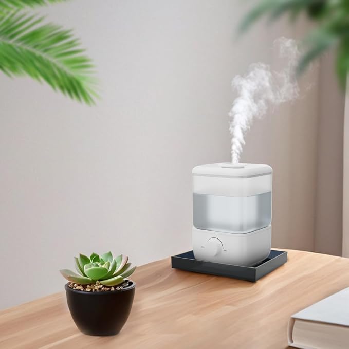 Acrylic Humidifiers Tray for LEVOIT Classic 160 Top-Fill Humidifiers 2.5L Tank, Leak-Proof Tray for Humidifier, Moisture-Proof TankFloor (Not Include Humidifier) (Transparent black, 2.5L) - Image 3