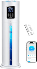 2.1Gal/8L Smart Humidifier Large Room, Top Fill Humidifiers for Bedroom with Diffuser, 7 Color Lights,16H Timer, Auto Mode, APP Remote Control, 4 Levels Cool Mist Air Humidifier for Plants Home Office by HumidifiersforLargeRoom