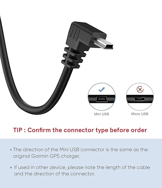Pixelman Charging Cable for Garmin GPS, Shielding Thicker Power Cord for Garmin - Image 6