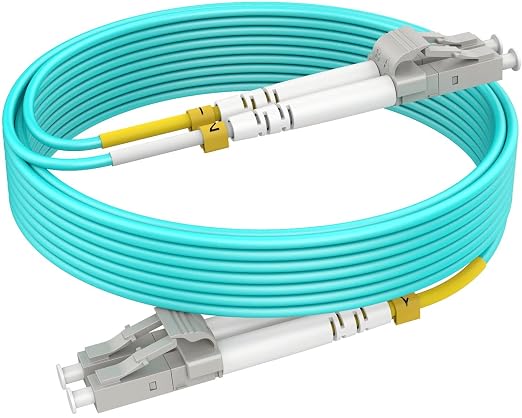 OM3 Multimode Fiber LC to LC, 1m Fiber Patch Cable, Options 0.7in~500ft by RamboCables