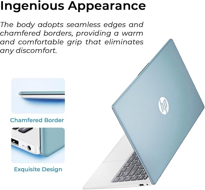 HP Everyday Laptop with Copilot AI • 2026 Edition • 128GB SSD + 1TB OneDrive • AMD High Processor • Microsoft 365 • Thin & Portable • Long Battery Life • Windows 11 - Image 4