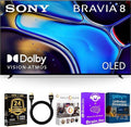 Sony K77XR80BKIT1 77 inch BRAVIA 8 OLED 4K HDR Google TV Bundle XR OLED Contrast, Dolby Vision, 120Hz, Aco by Unknown