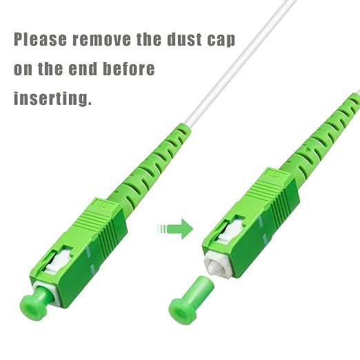 SC/APC to SC/APC Fiber Optic Internet Cable, Armored Single Mode Patch Cable - Image 5