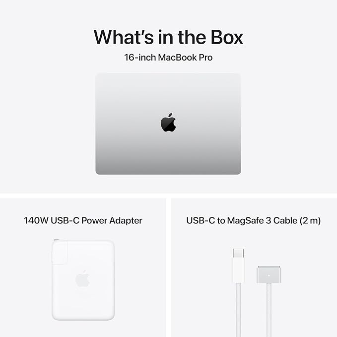 Apple 2026 MacBook Pro Laptop with Apple M5 Max chip with 18-core CPU and 32-core GPU: Built for AI, 16.2-inch Liquid Retina XDR Display, 36GB Unified Memory, 2TB SSD, Wi-Fi 7; Silver - Image 6