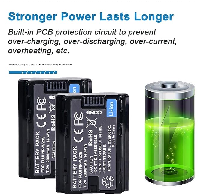 NP-W235 Camera Battery Multifunctional Charger Set Compatible - Image 6