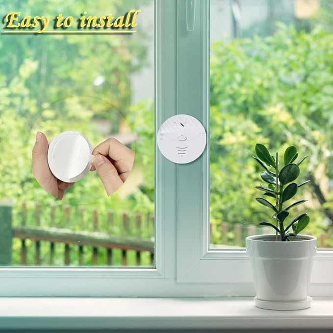 WiFi Window Alarm System, 2 Pack Glass Break Detection - Image 5