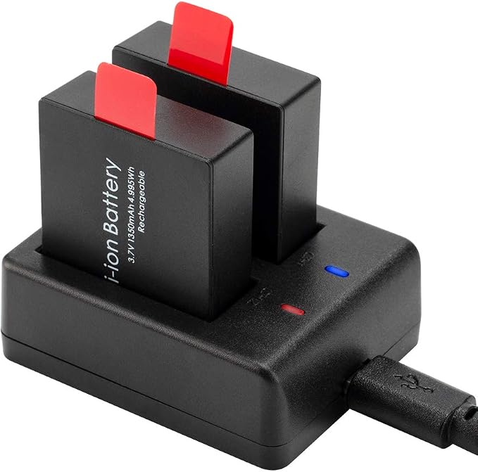 Action Camera Battery Pack, 1350mAh Rechargeable Battery - Image 5
