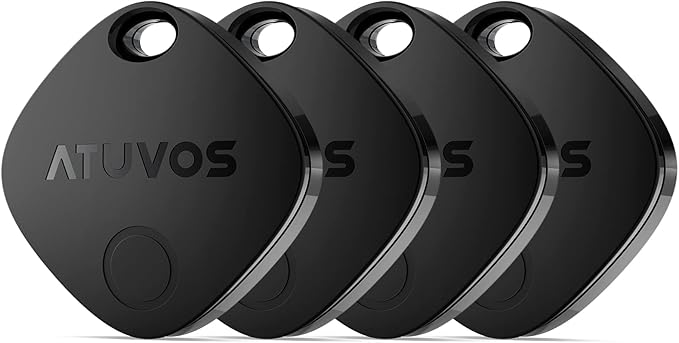 ATUVOS Air Tracker Tags-4 Pack, Keys Finder and Item Locator by ATUVOS