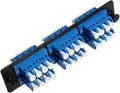 RiteAV LGX Footprint Fiber Optic Cable LC Adapter Patch Panel 6 Ports Loaded by RiteAV