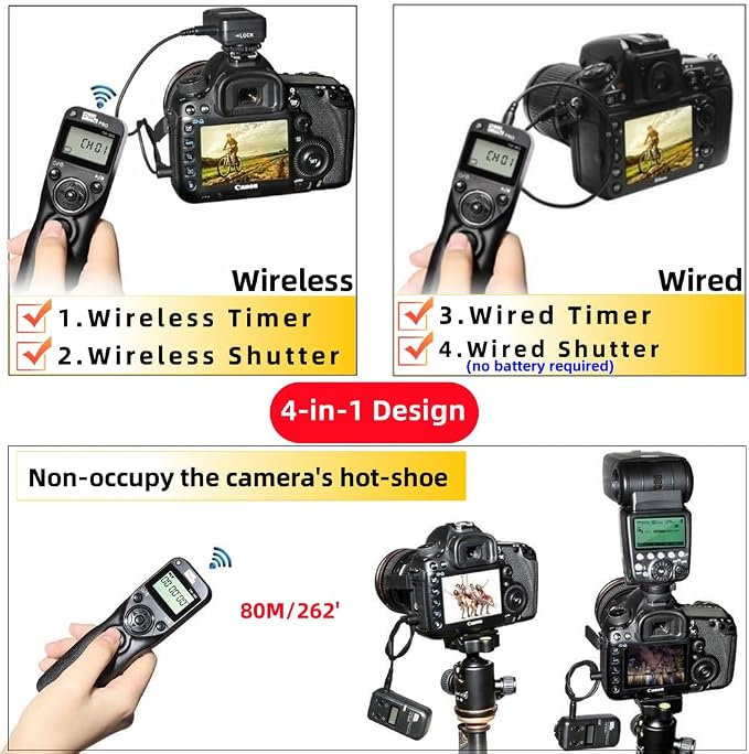 Pixel Timer Shutter Release Remote Control TW283-DC2 Remote Release - Image 5