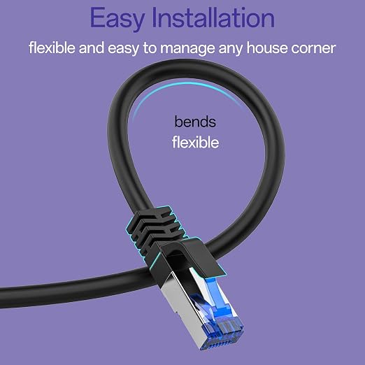 Cat8 Ethernet Cable 200 FT Indoor & Outdoor, Ethernet Cable High Speed 40Gbps - Image 5