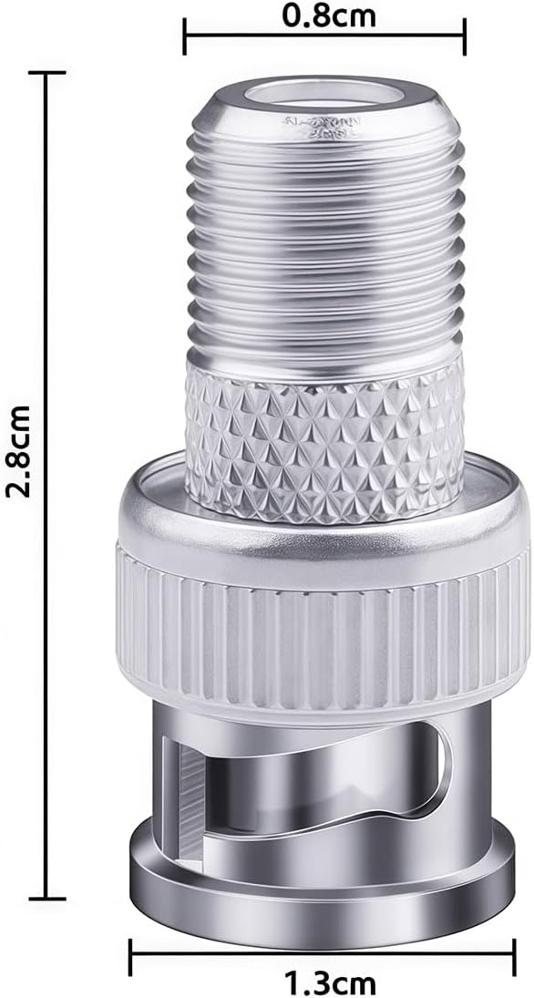 F to BNC Connector 59 Pcs BNC Male Plug to F Female Jack Coax Adapter 75 Ohm - Image 3