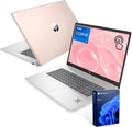 HP 17.3" Touchscreen Laptop, Intel Core i7-1355U, Pale Rose Gold, 64GB RAM, 2TB SSD, Webcam, HDMI, Backlit Keyboard, Fingerprint Reader, Wi-Fi 6, Windows 11 Pro by Unknown