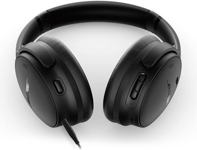 Bose QuietComfort Headphones - Wireless Bluetooth Headphones, Active Over Ear Noise Cancelling and Mic, USB-C Charging, Deep Bass, Up to 24 Hours of Playtime, Black - Image 4