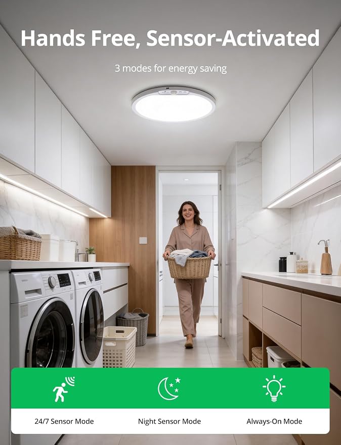 Bojim 10000mAh Battery Operated Ceiling Light - Image 5