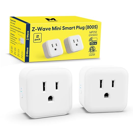 Minoston Smart Plug, Mini Plug-in Z-Wave 800 Series Socket by Minoston