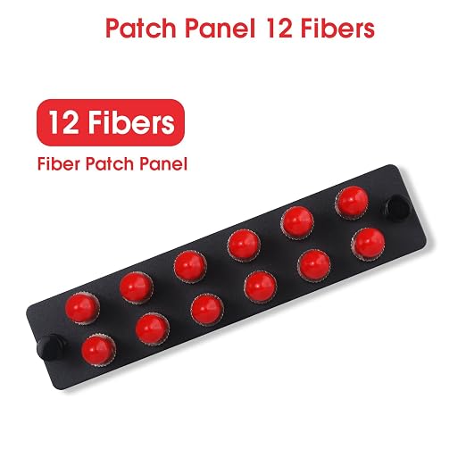 2-Pack 12 Simplex ST Fiber Patch Panel - Image 3
