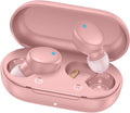 MOZOTER Mini Wireless Earbuds Bluetooth 5.3 in Ear Headphones Headsets | Light Weight,60Hrs Playtime Ear Buds with Charging Case,Smart Touch Control,Premium Sound with Deep Bass for Sport-Pink by MOZOTER