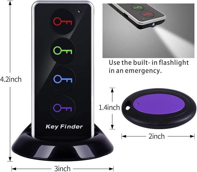 Reyke Key Finder, 80dB+ RF Item Locator Tags - Image 2
