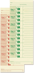 Lathem Weekly Time Cards, Double-Sided, by Lathem